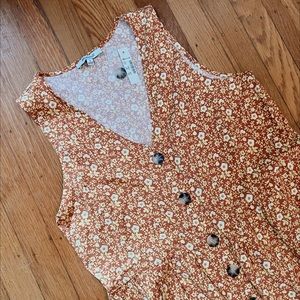 NWT Madewell Button-Front Tank Jumpsuit - Size 0